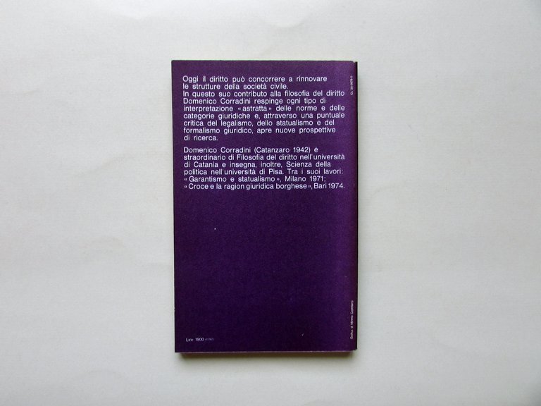 Domenico Corradini Storicismo e Politicit‡ del Diritto Laterza Roma Bari … | Immagine Gallery 2