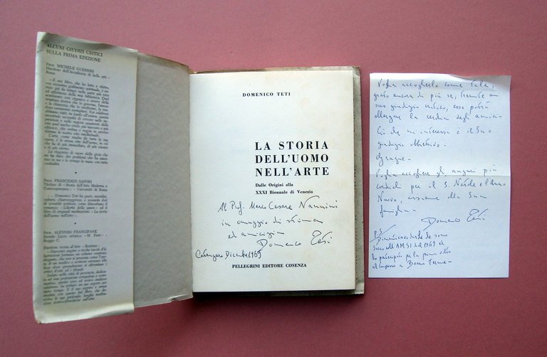 Domenico Teti La Storia dell'uomo nell'arte Ed. Pellegrini 1964 con …