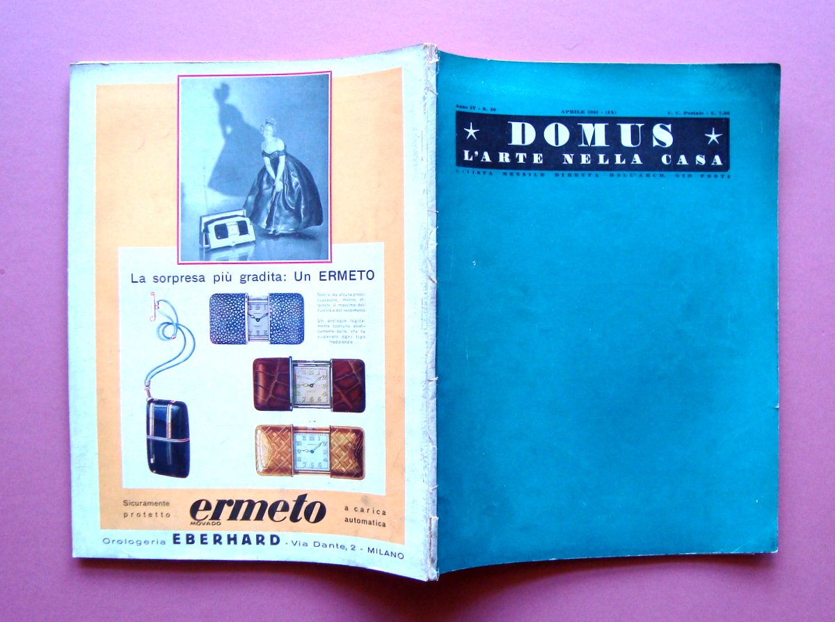 Domus L'Arte nella Casa Anno IV Aprile 1931 Rivista Gio …