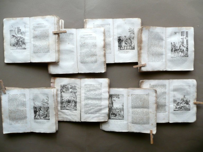 Don Chisciotte della Mancia Cervantes Alvisopoli Venezia 1818 8 Volumi …