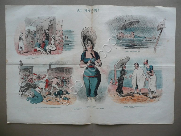 Don Pirloncino Anno VIII N.90 27 Luglio 1879 Ai Bagni …