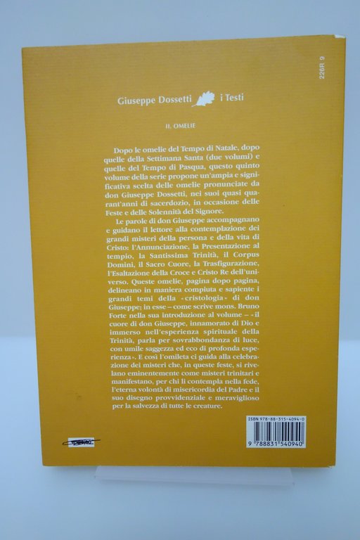 DOSSETTI OMELIE DELLE FESTE DEL SIGNORE TEMPO ORDINARIO BRUNO FORTE …