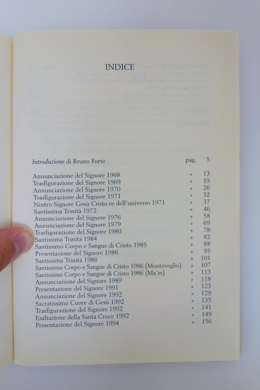DOSSETTI OMELIE DELLE FESTE DEL SIGNORE TEMPO ORDINARIO BRUNO FORTE …