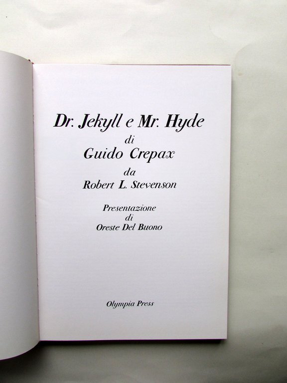 Dr. Jekyll e Mr. Hyde di Guido Crepax da Robert …