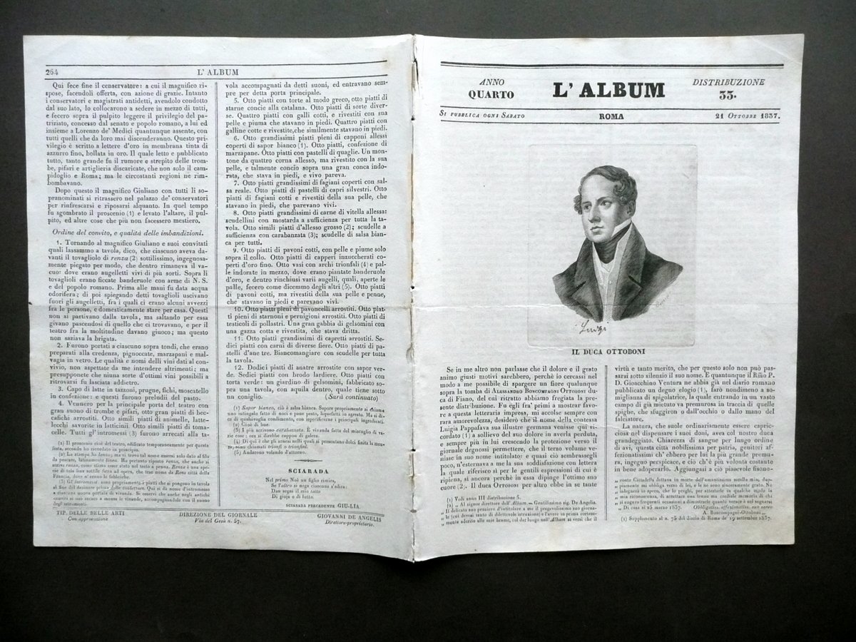 Duca Ottoni Boncompagni Tempio Minerva Assisi L'Album Roma Anno IV …