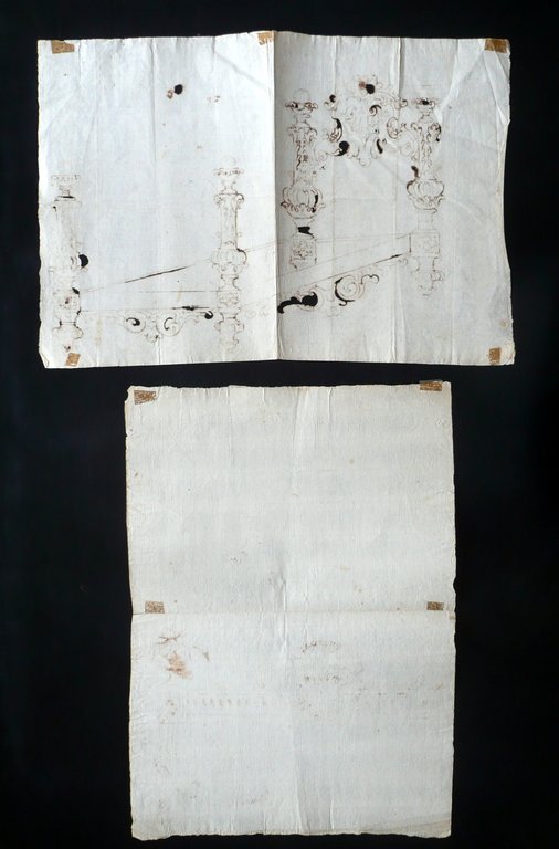 Due Disegni Originali Arredi Modelli Arredamento China '600