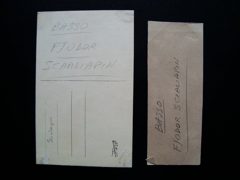 Due Fotografie Fjodor Scialiapin Basso Teatro