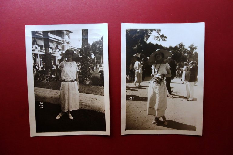 Due Fotografie Originali Alta Moda Foto M. Rol Paris 1914