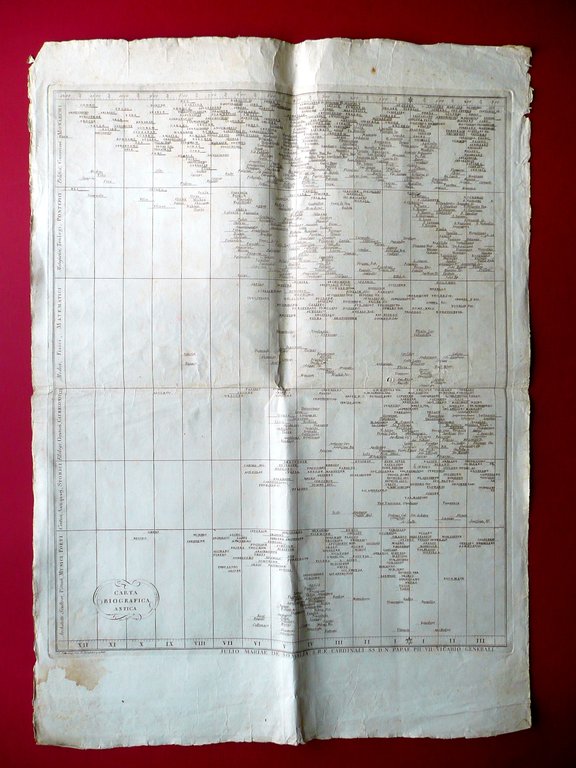 Due Grandi Incisioni Carta Biografica Antica e Moderna Priestley Capellan …