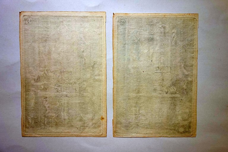 Due Incisioni Originali Jean Le Pautre Console Cornici XVII∞ Secolo