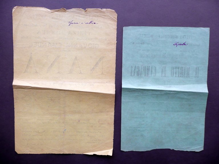 Due Locandine Teatro Municipale di Modena Nan‡ Zola Il Marito … | Immagine Gallery 2