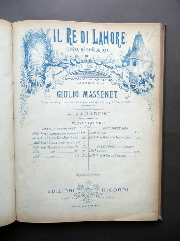 Duetti d'Opere 12 Spartiti Fine '800 Primo '900 Traviata Faust …