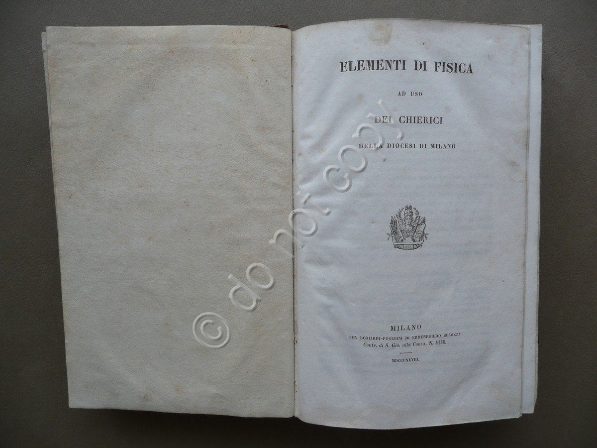 Elementi di Fisica ad Uso dei Chierici della Diocesi di …