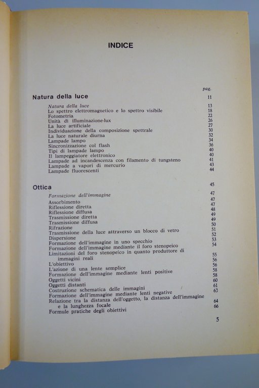 ELEMENTI DI FOTOGRAFIA MICCI EFFE MANUALE 1977 OTTICA OTTURATORE NEGATIVO …