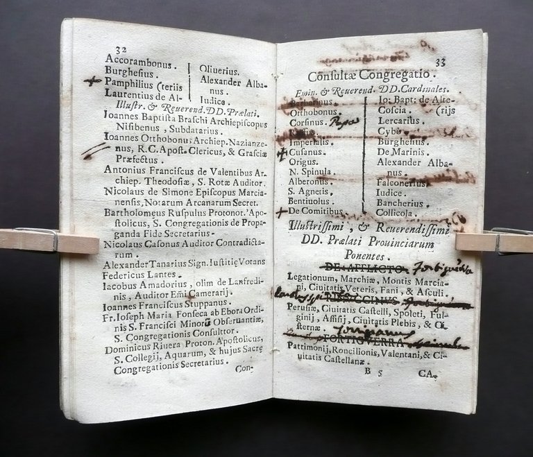 Elenchus Congregationim Tribunalium Collegiorum Almae Urbis Romae 1730 Raro | Immagine Gallery 5