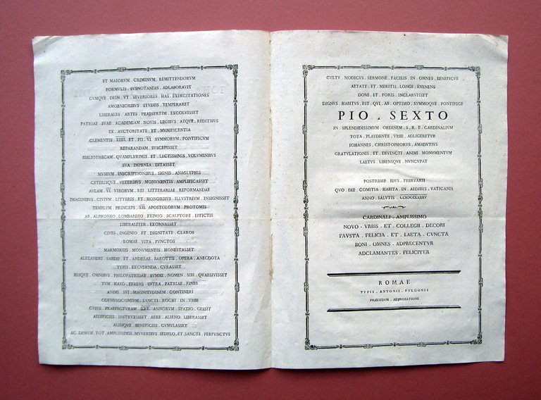 Elogio Iohannis M. Riminaldii Ferrara 1785 Typis Fulgonii Romae latino