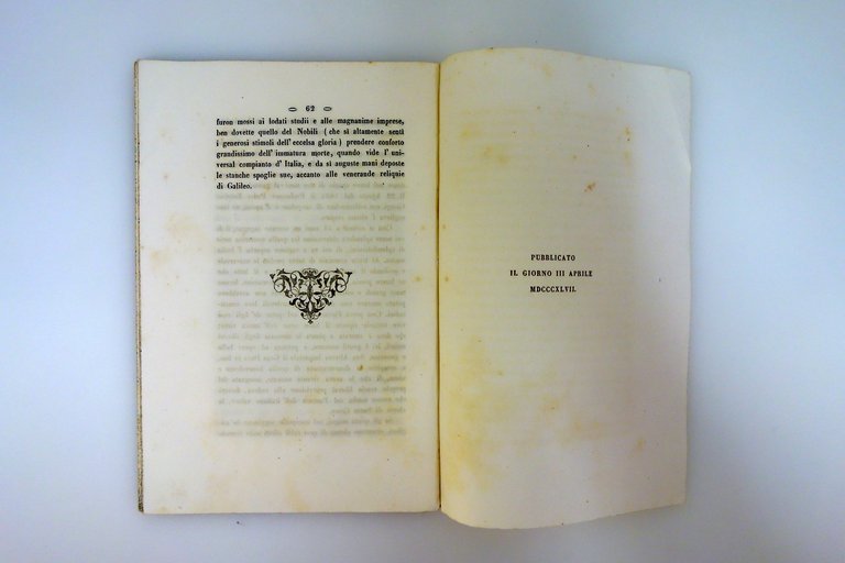 Elogio Storico del Cav. Professore Leopoldo Nobili Bordè Cappelli Modena …