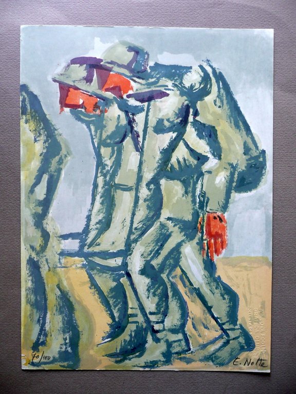 Emilio Notte Futurismo Tavola Litografica a Colori Pollenza 1975 Garanzia … | Immagine Gallery 1