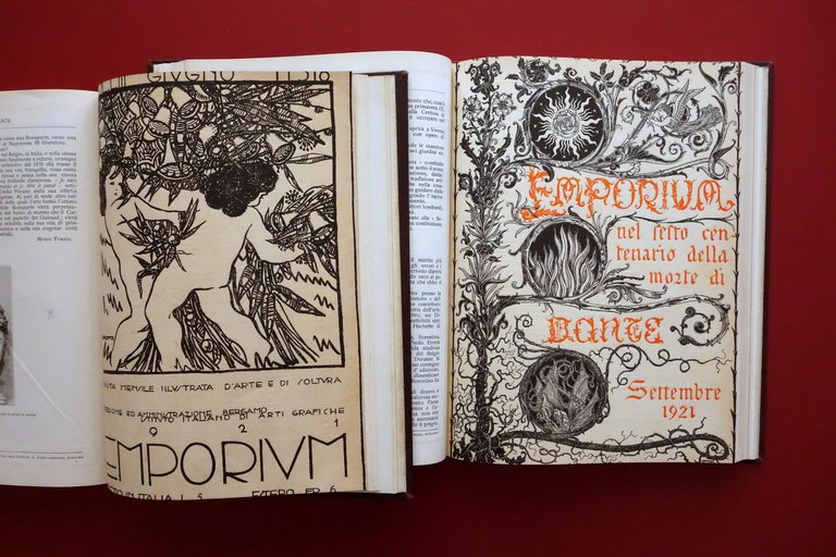 Emporium 12 Numeri 1921 Annata Completa 2 Volumi Copertine Ponti …