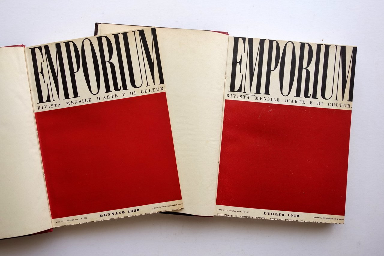 Emporium Rivista Mensile Illustrata 12 Numeri 1950 Annata Completa 2 …