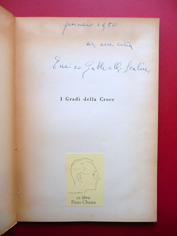 Enrico Gabbrielli Scalini I Gradi della Croce Autografo Ex Libris …