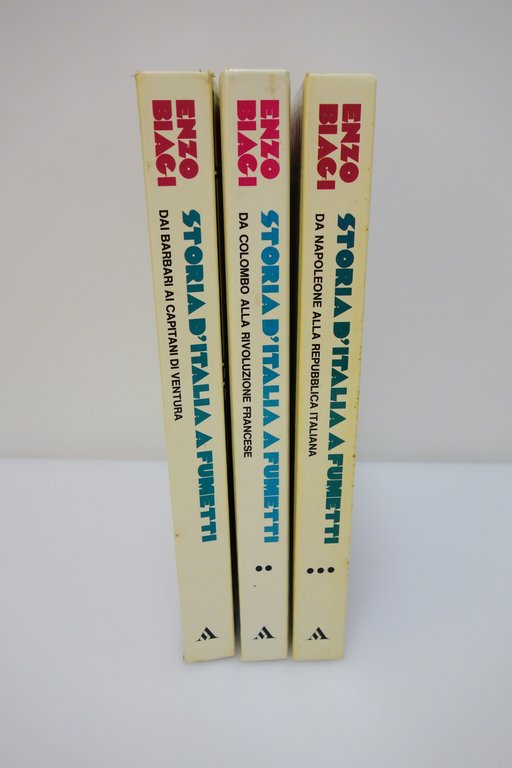 ENZO BIAGI STORIA D'ITALIA A FUMETTI MONDADORI 1978 3 VOLUMI