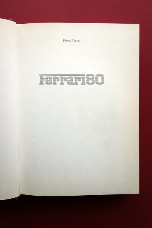 Enzo Ferrari Ferrari80 Officine Arbe Modena 1981 Terza Edizione Fuori …