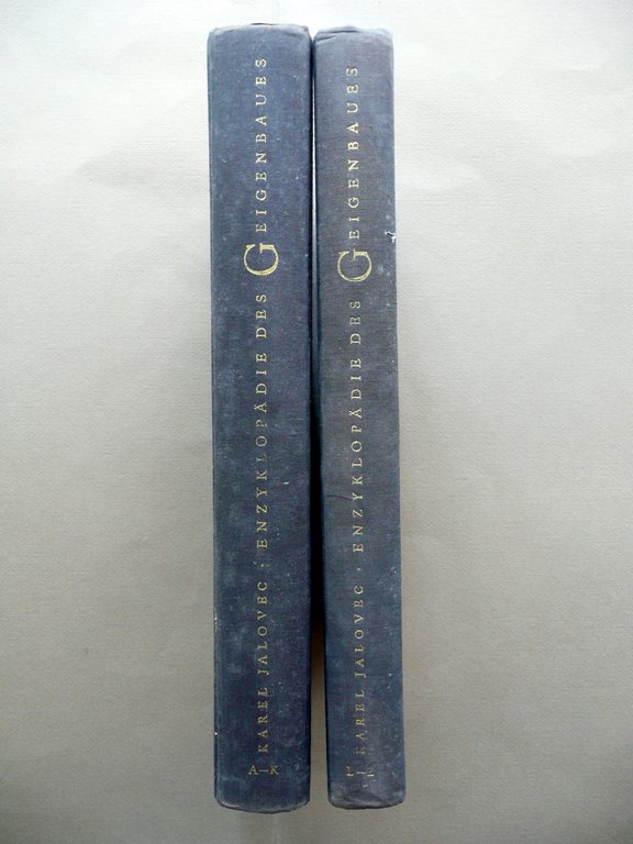 Enzyklopadie des Geigenbaues Karel Jalovec Artia 1965 2 Volumi Completo …