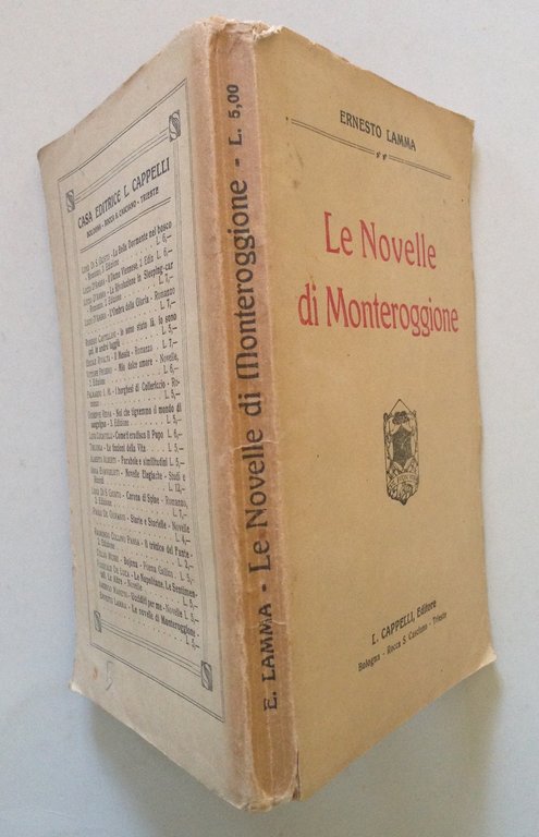 Ernesto Lamma Le Novelle di Monteroggione Cappelli Editore 1920 | Immagine Gallery 2