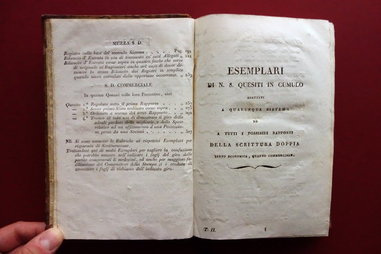 Esemplari pei Registri in Scrittura Doppia e Mezza G. Forni …