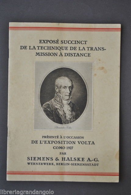 Esposizione Volta Como Siemens Trasmissione Distanza Transmission Telefono 1927 | Immagine principale