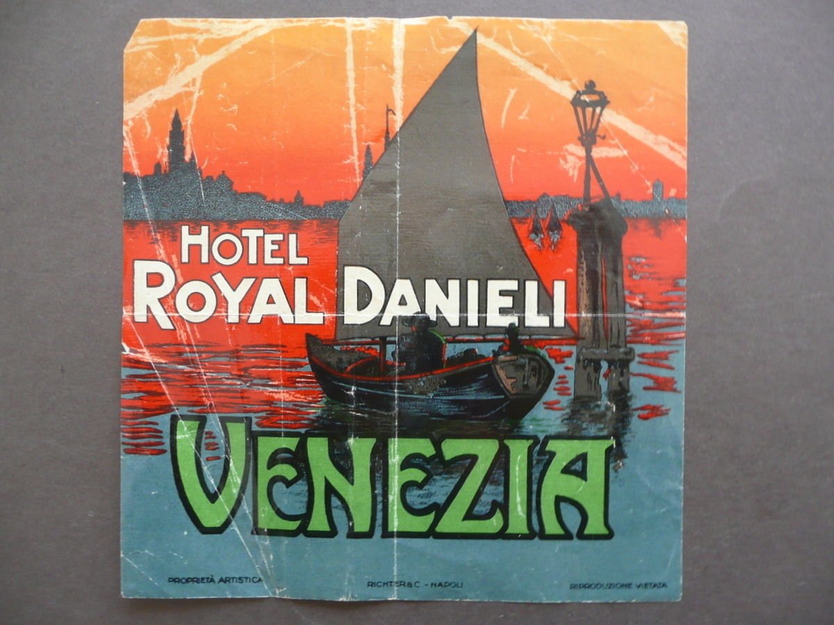 Etichetta Valigia Travel Label Suitcase Hotel Royal Danieli Venezia Anni … | Immagine principale