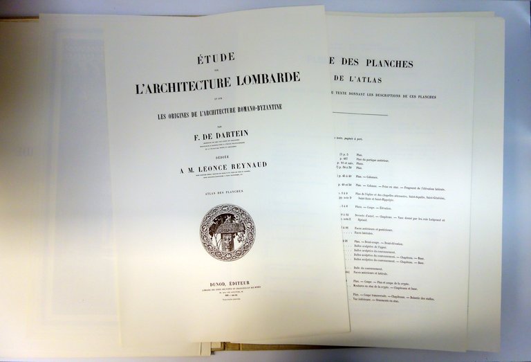 Etude sur Architecture Lombarde De Dartein Testo Atlante Ristampa 1963 …
