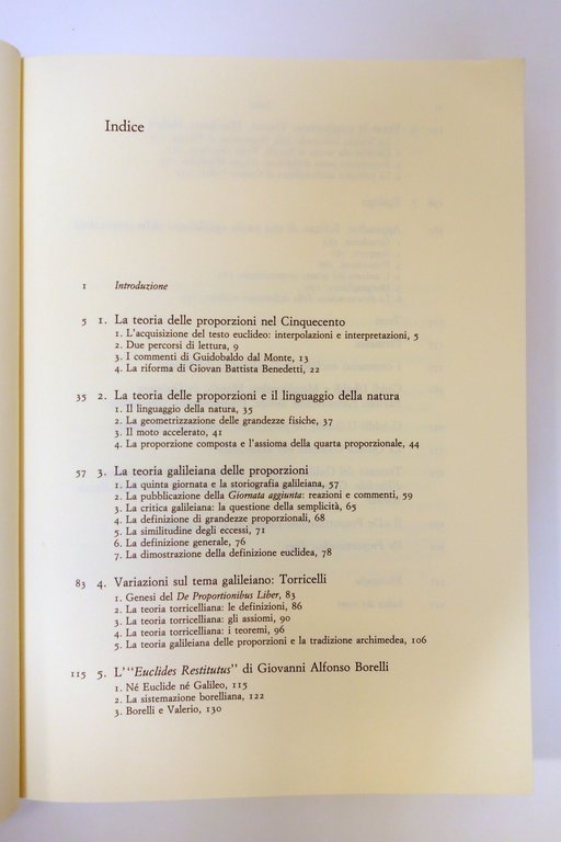 EUCLIDES REFORMATUS TEORIA DELLE PROPORZIONI NELLA SCUOLA GALILEIANA GIUSTI 1993