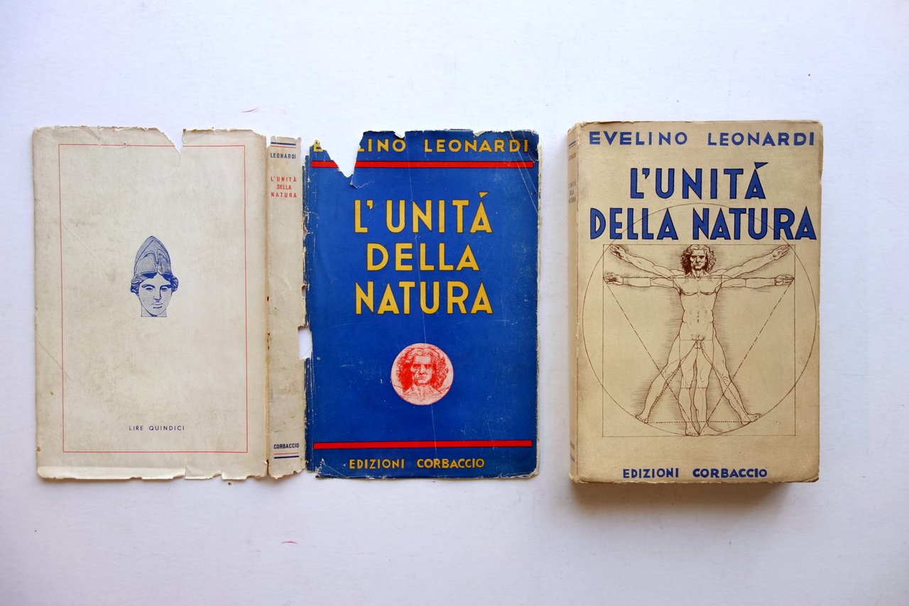 Evelino Leonardi L'Unit‡ della Natura Corbaccio Milano 1937 2∞ Edizione …