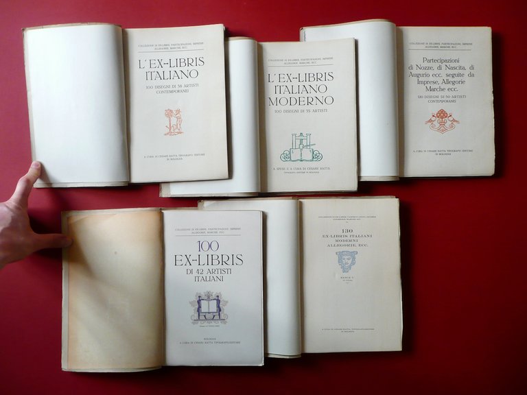 Ex Libris Italiani Moderni Cesare Ratta Bologna Anni '30 5 …