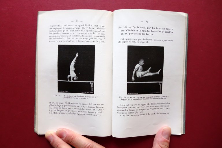 Exercices Individuels aux Barres Paralleles Eugene Matthias Attinger 1912