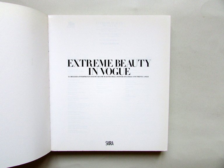 Extreme Beauty in Vogue Skira Milano 2009 Catalogo Mostra Dolce …