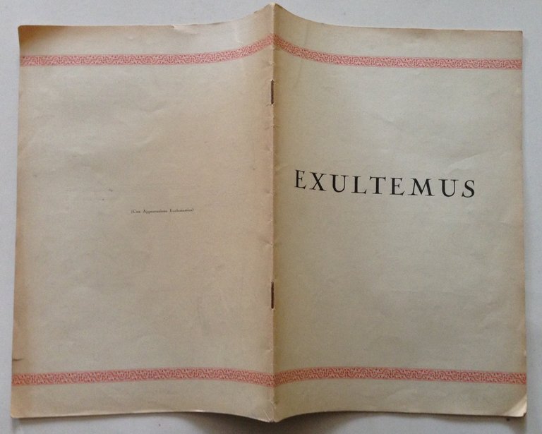 Exultemus Istituto delle Suore della Sacra Famiglia Spoleto 1932