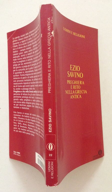 Ezio Savino Preghiera e Rito Nella Grecia Antica Mondadori Editore …