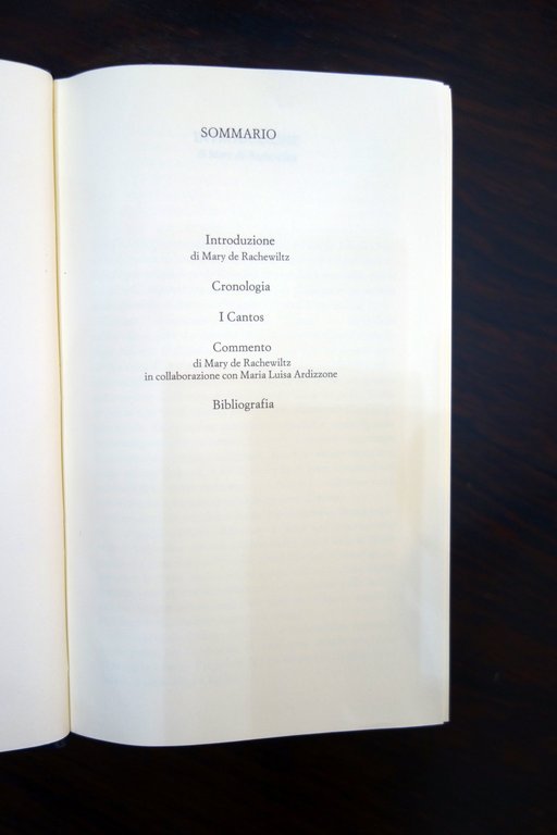 Ezra Pound i Cantos Meridiani Mondadori 1996 No Edicola | Immagine Gallery 4