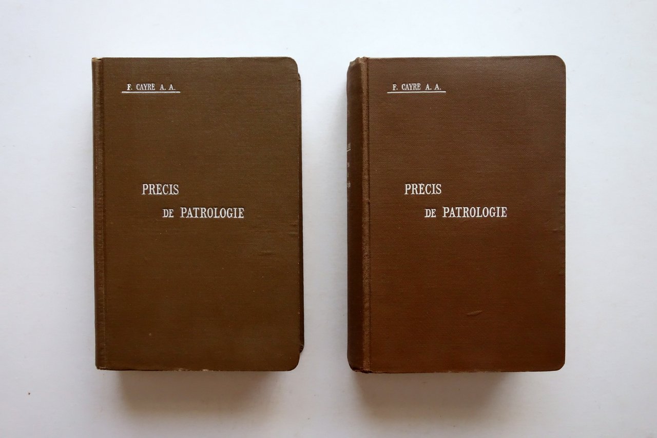 F. CayrÈ Precis de Patrologie Desclee Paris 1927-1930 2 Volumi … | Immagine principale
