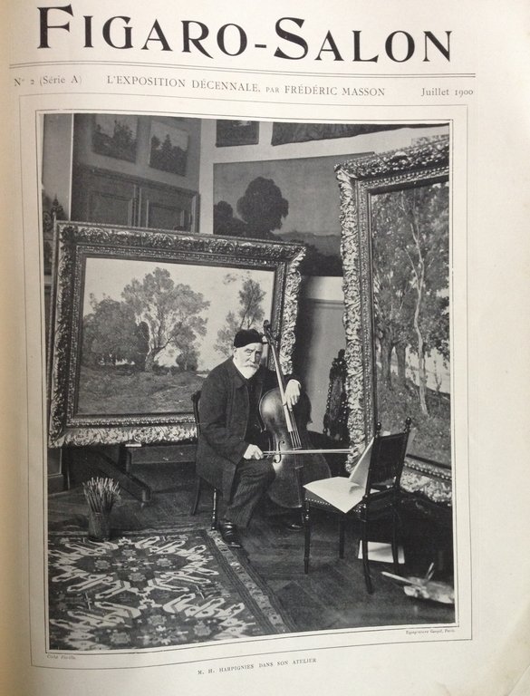F. Masson Figaro Salon L'Exposition DÈcennale Aprile Luglio 1900 3 …