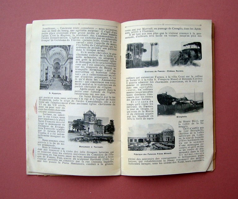 Faenza Grande Exposition 1908 Tipolito Gattoni Milano Cartina testo in …