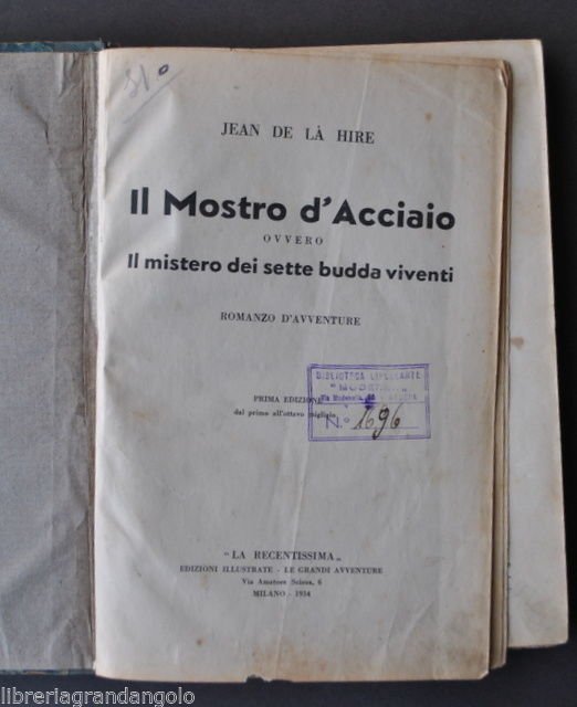 Fantastica Fantasy Fantascienza De La Hire Mostro Acciaio Sette Budda …