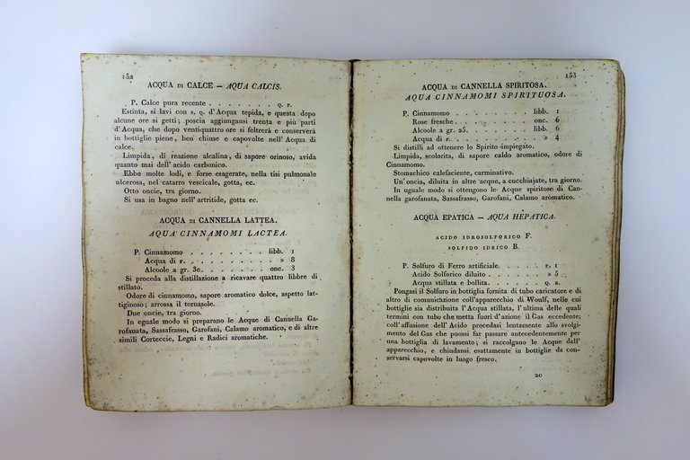 Farmacopea per gli Stati Estensi Eredi Soliani Modena 1839 Raro