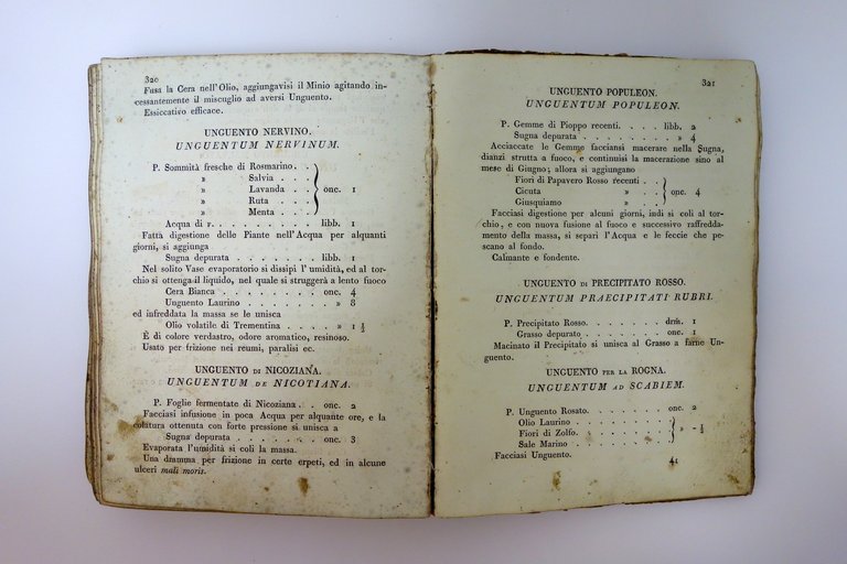Farmacopea per gli Stati Estensi Eredi Soliani Modena 1839 Raro