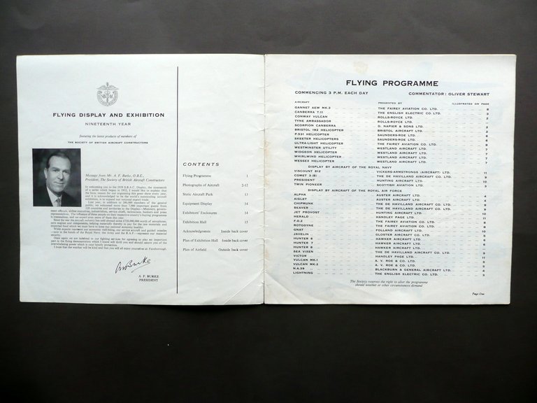 Farnborough Flying Display and Exhibition Programme 1958 Aerei Elicotteri Volo | Immagine Gallery 2