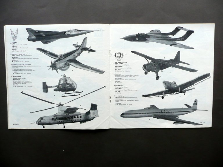 Farnborough Flying Display and Exhibition Programme 1958 Aerei Elicotteri Volo | Immagine Gallery 3