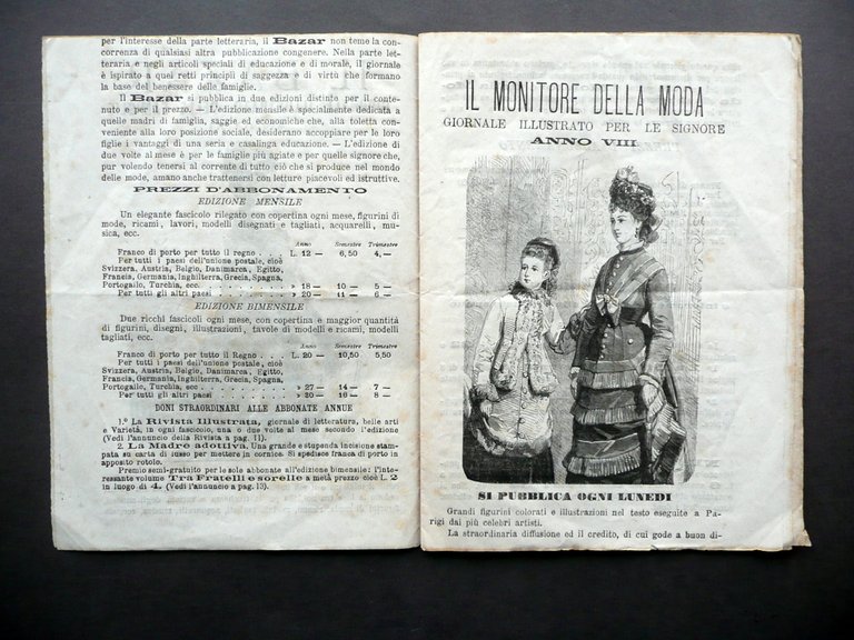 Fascicolo Pubblicitario Giornali Illustrati di Famiglia e Mode Garbini Milano | Immagine Gallery 2